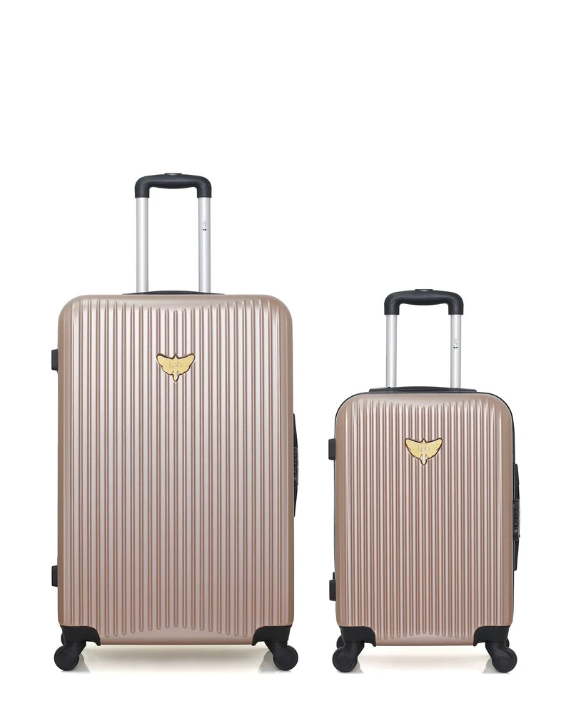 Lot de 2 Valises Rigides Grand Format et Cabine AGATA