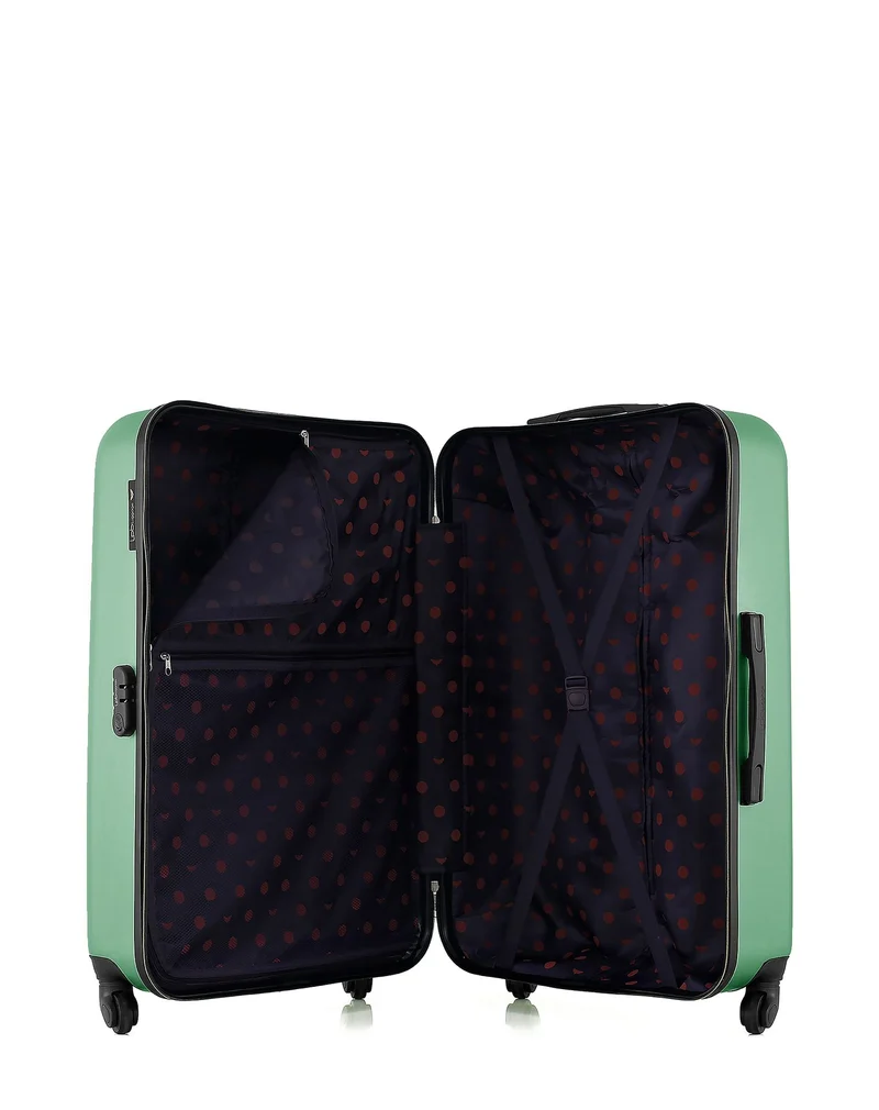 Lot de 2 Valises Rigides Grand Format et Taille Moyenne AGATA