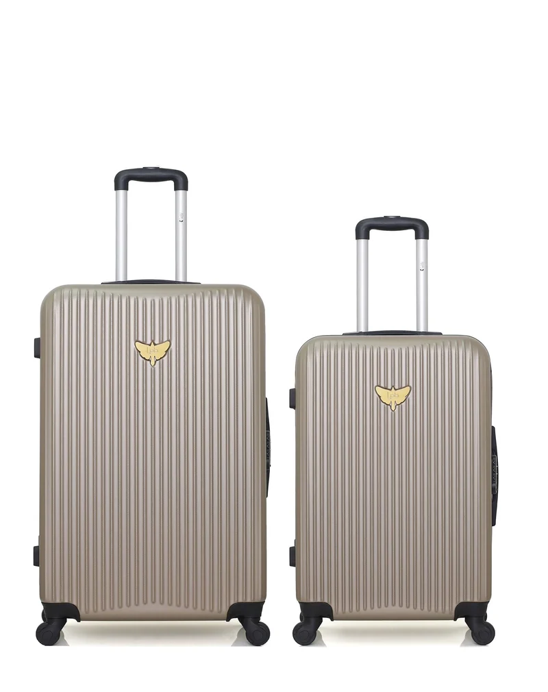 Lot de 2 Valises Rigides Grand Format et Taille Moyenne AGATA