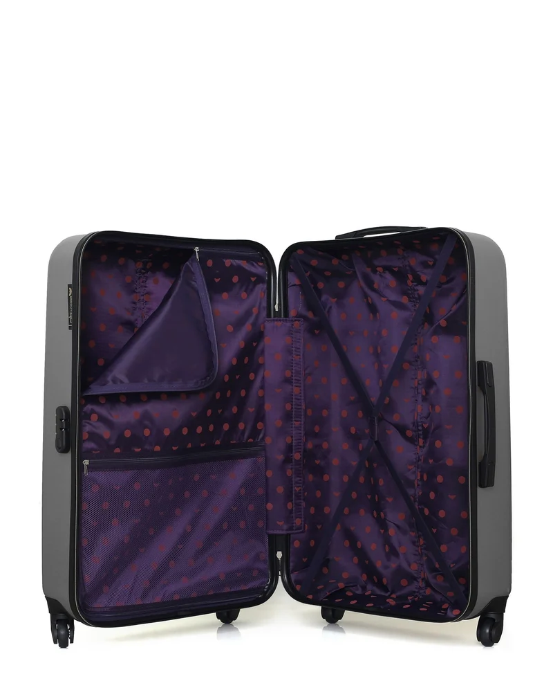 Lot de 2 Valises Rigides Grand Format et Taille Moyenne AGATA