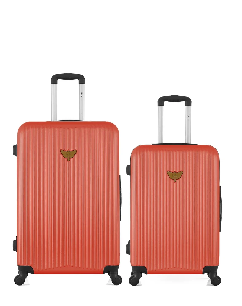 Lot de 2 Valises Rigides Grand Format et Taille Moyenne AGATA