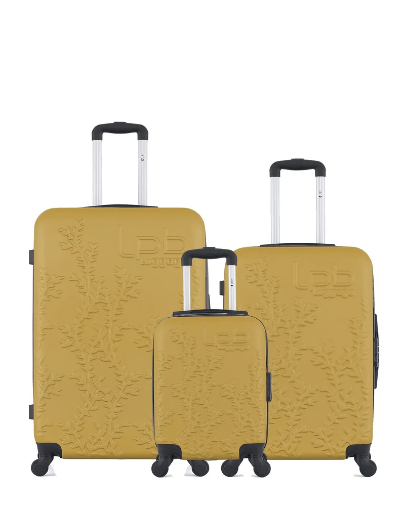 Lot de 3 Valises Rigides Grand Format, Taille Moyenne et Cabine XXS NAIS