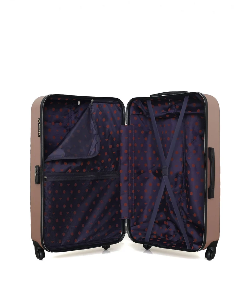 Lot de 3 Valises Rigides Grand Format, Taille Moyenne et Cabine XXS NAIS