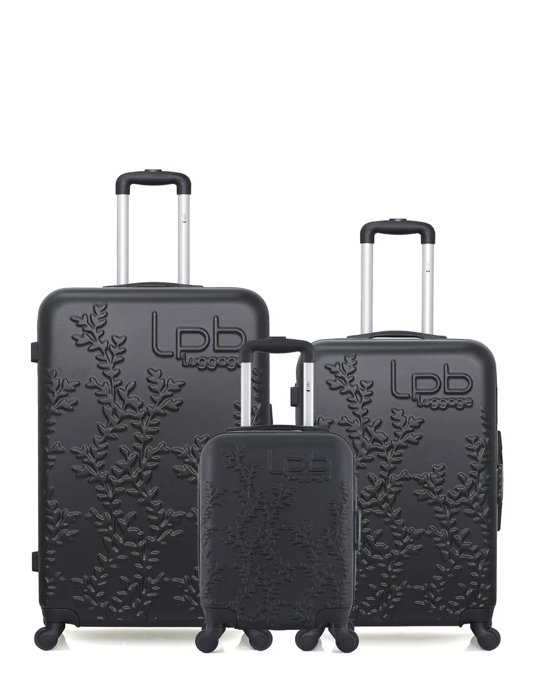 Lot de 3 Valises Rigides Grand Format, Taille Moyenne et Cabine XXS NAIS
