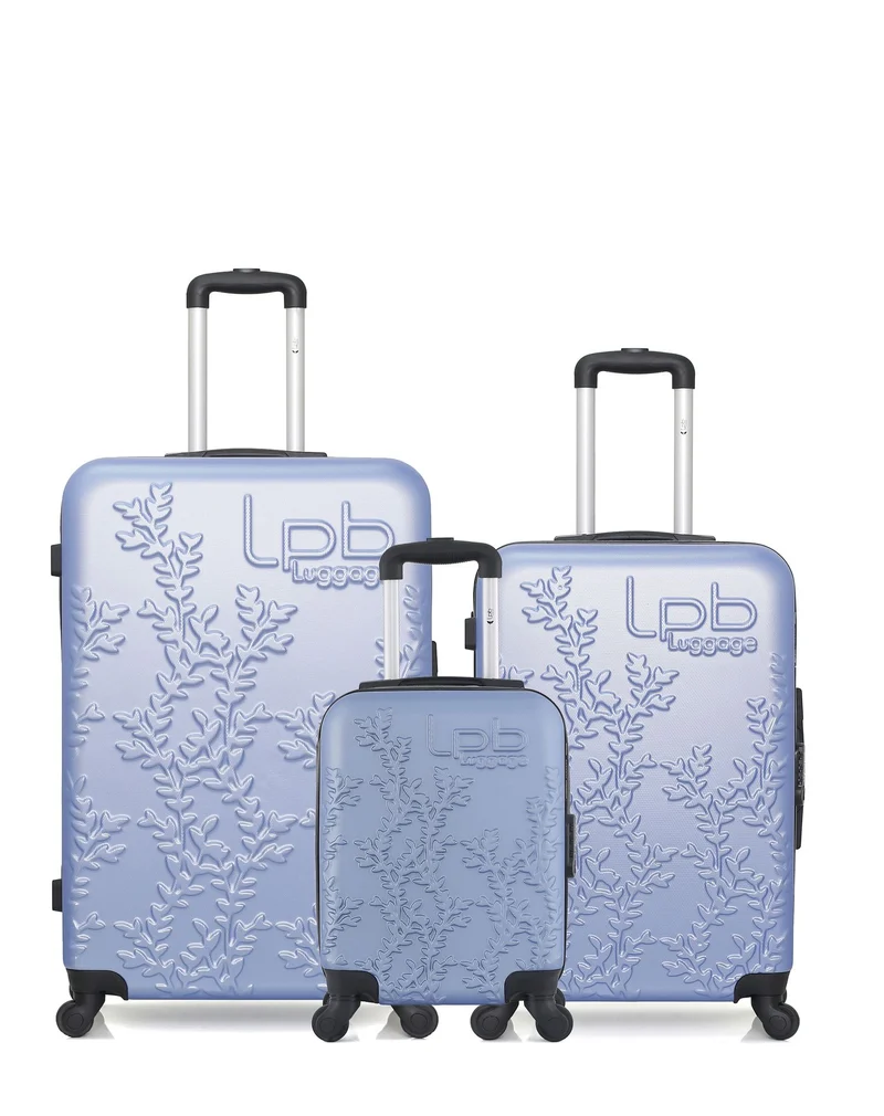 Lot de 3 Valises Rigides Grand Format, Taille Moyenne et Cabine XXS NAIS
