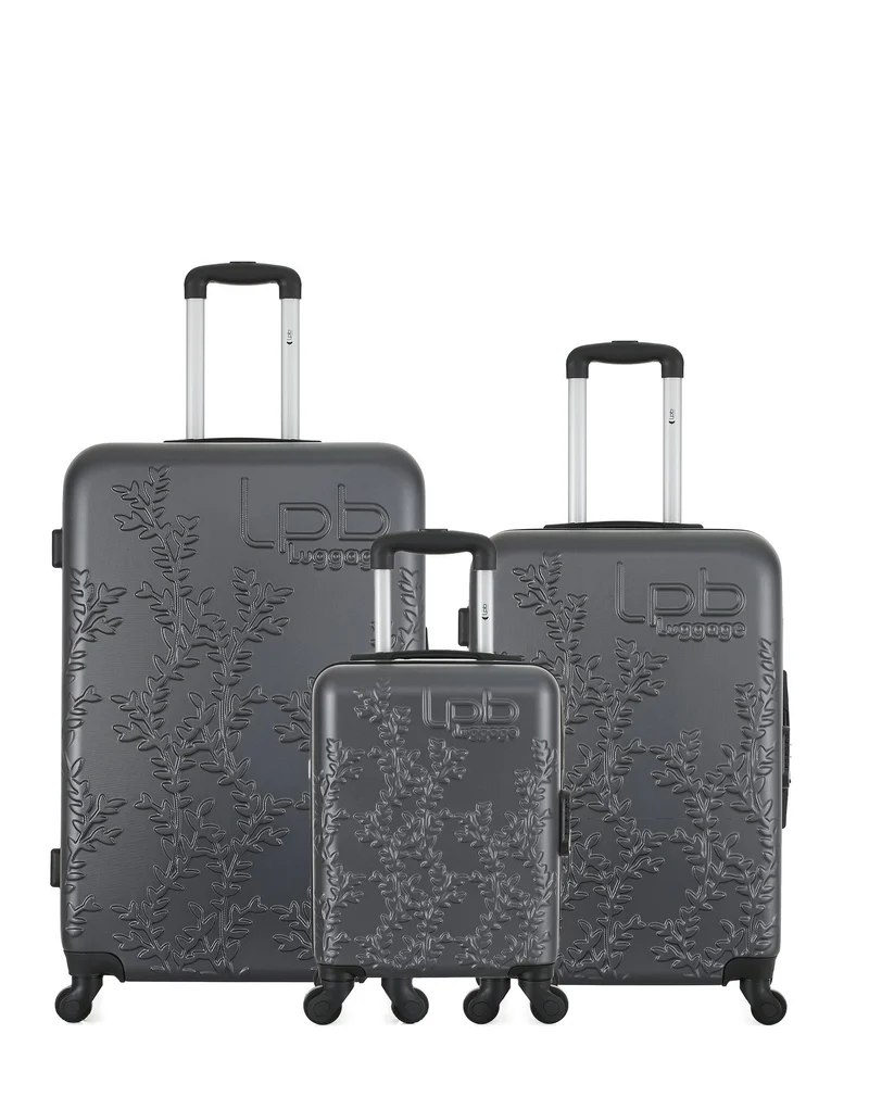 Lot de 3 Valises Rigides Grand Format, Taille Moyenne et Cabine XXS NAIS