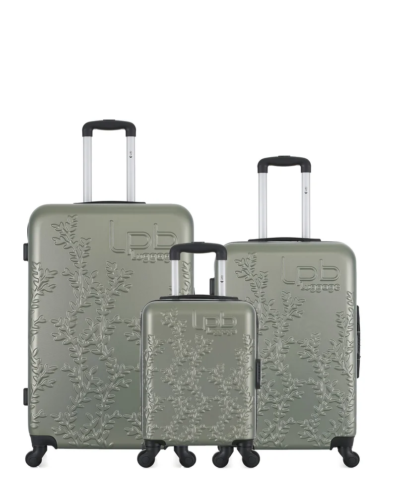 Lot de 3 Valises Rigides Grand Format, Taille Moyenne et Cabine XXS NAIS