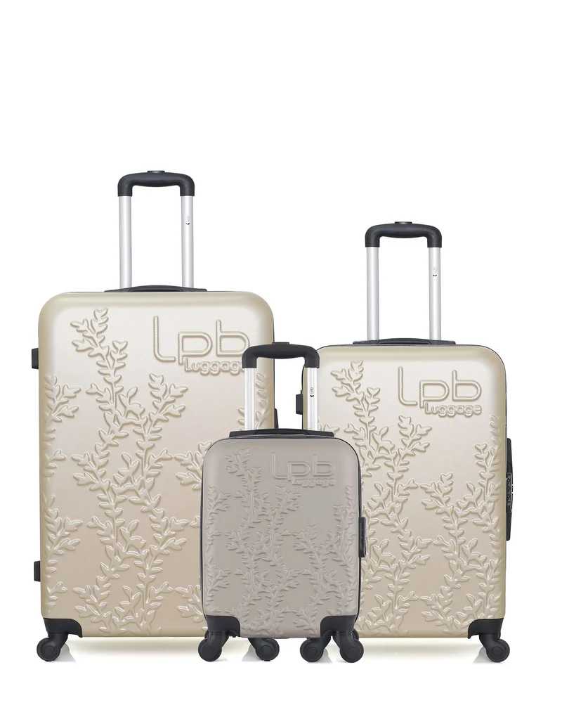 Lot de 3 Valises Rigides Grand Format, Taille Moyenne et Cabine XXS NAIS