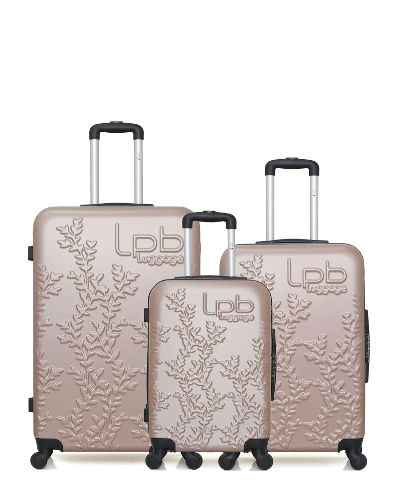 Lot de 3 Valises Rigides Grand Format, Taille Moyenne et Cabine NAIS