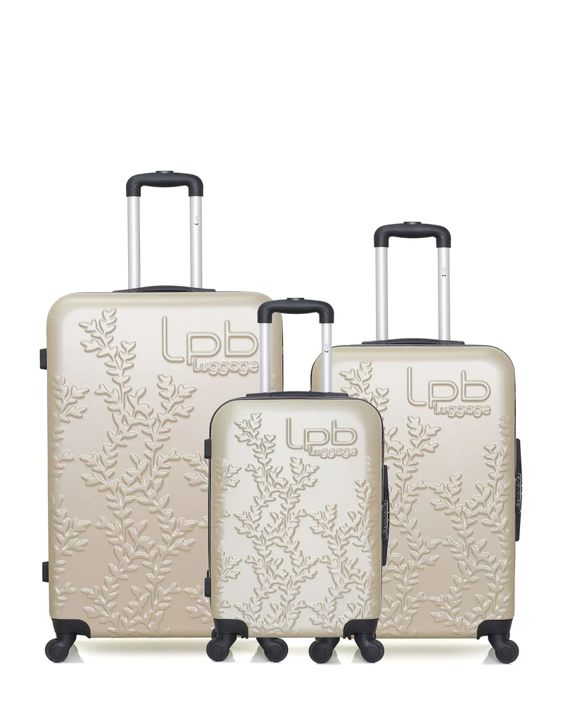 Lot de 3 Valises Rigides Grand Format, Taille Moyenne et Cabine NAIS