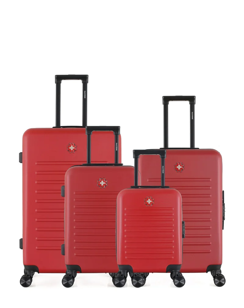 Lot de 4 Valises Rigides Grand Format, Taille Moyenne, Cabine et Cabine XXS WIL