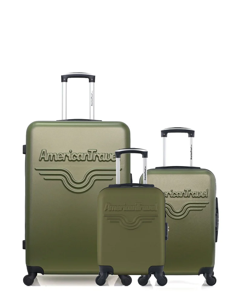 Lot de 3 Valises Rigides Grand Format, Cabine et Cabine XXS CHELSEA