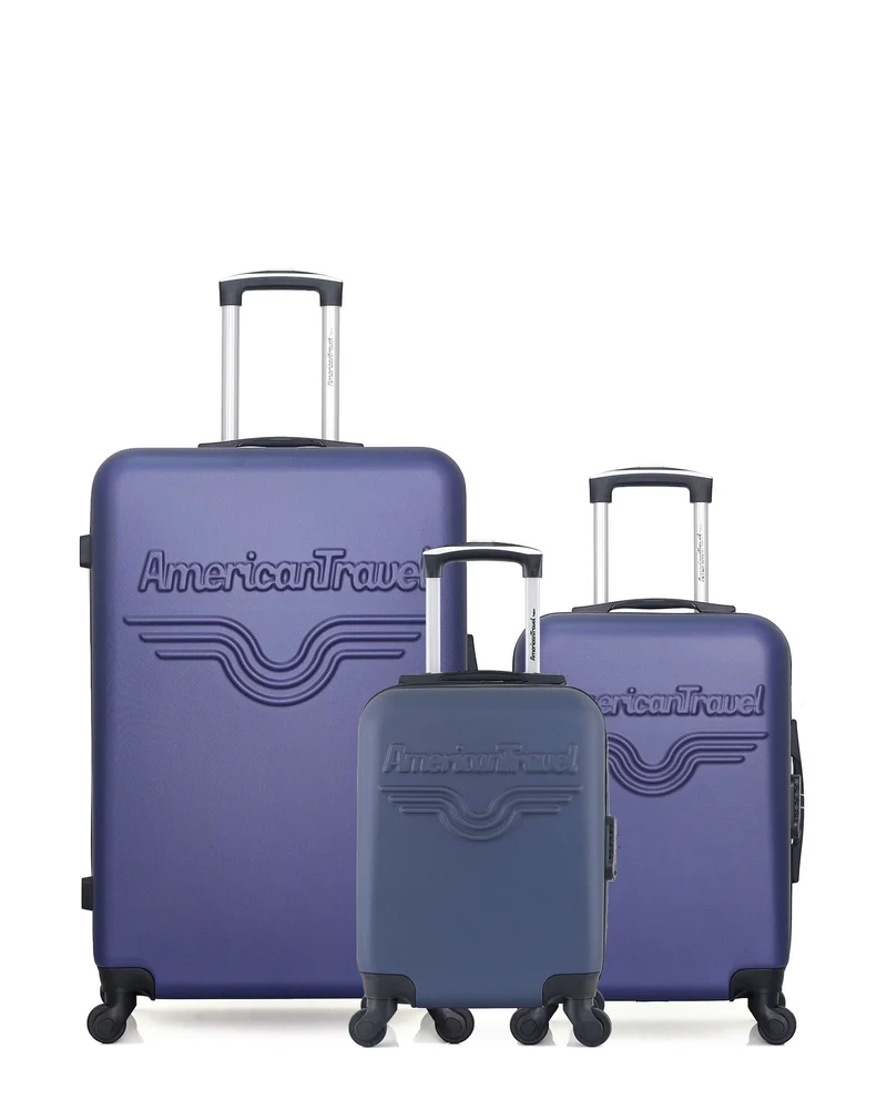 Lot de 3 Valises Rigides Grand Format, Cabine et Cabine XXS CHELSEA