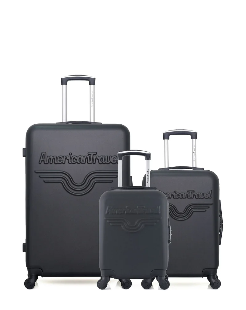Lot de 3 Valises Rigides Grand Format, Cabine et Cabine XXS CHELSEA