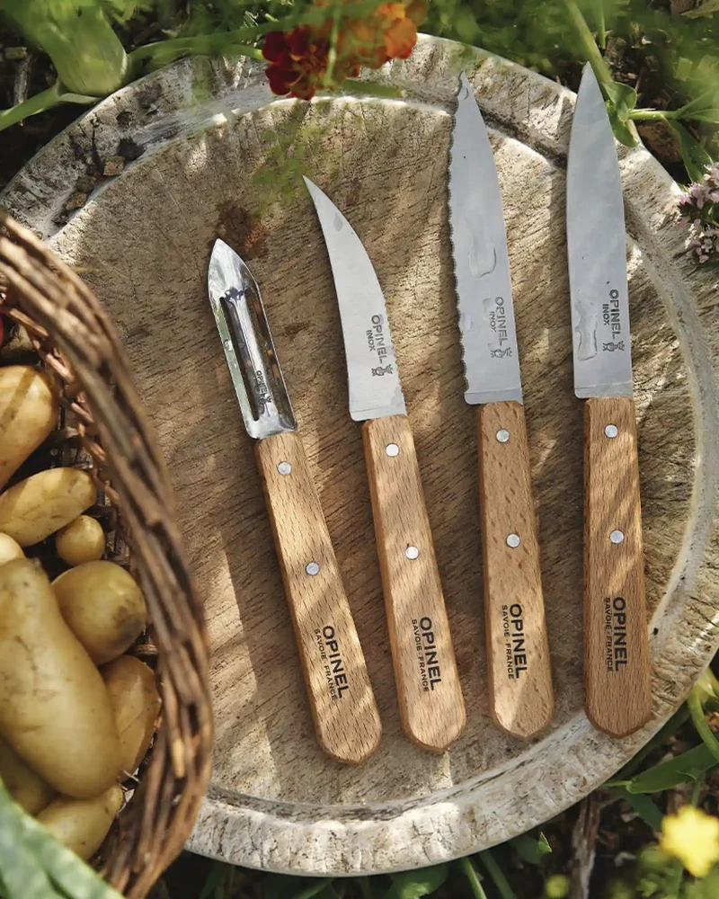 Coffret de couteaux bois Opinel Les Essentiels à personnaliser