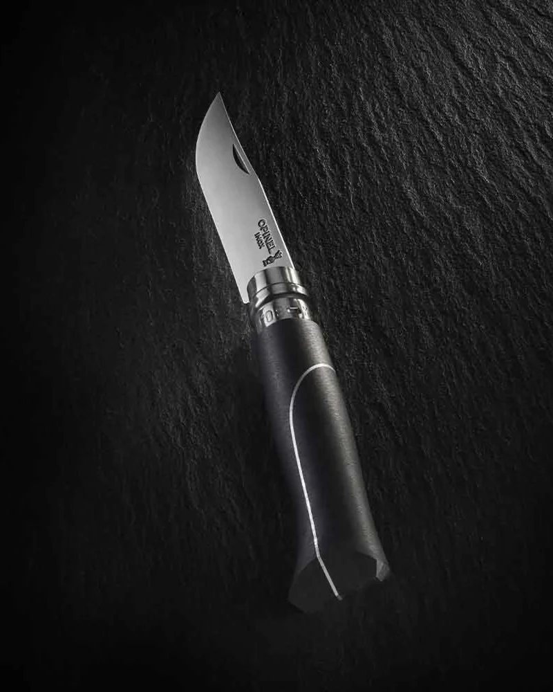 Couteau acier inoxydable Opinel N°08 Ellipse à personnaliser