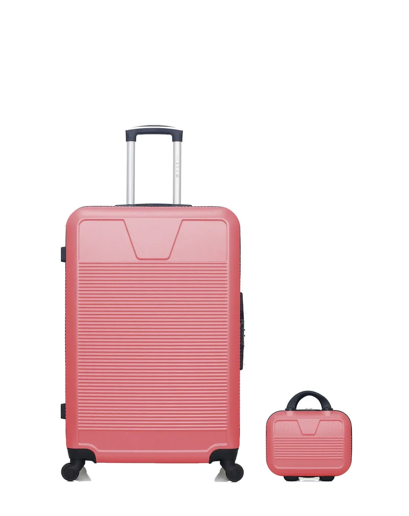 Lot de 2 Valises Rigides Grand Format et Vanity SELENGA