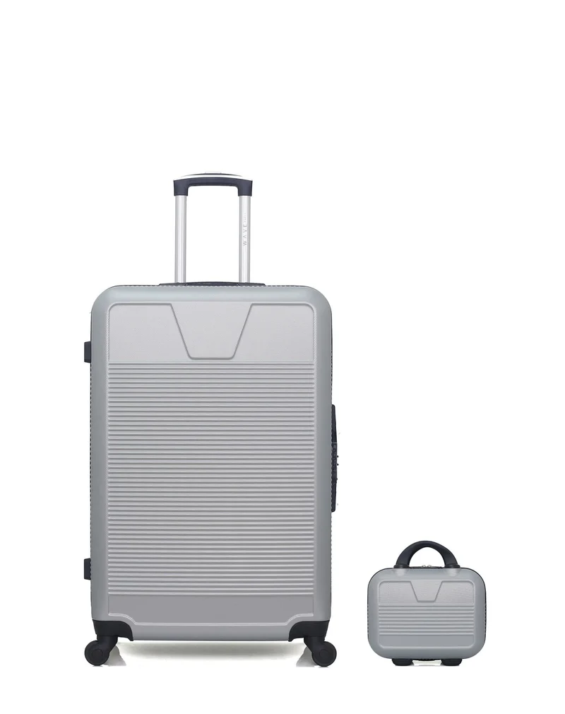 Lot de 2 Valises Rigides Grand Format et Vanity SELENGA