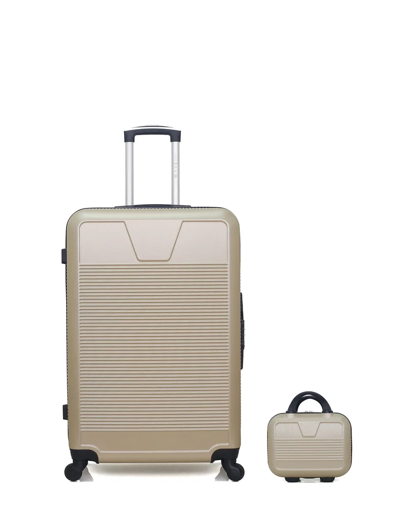 Lot de 2 Valises Rigides Grand Format et Vanity SELENGA