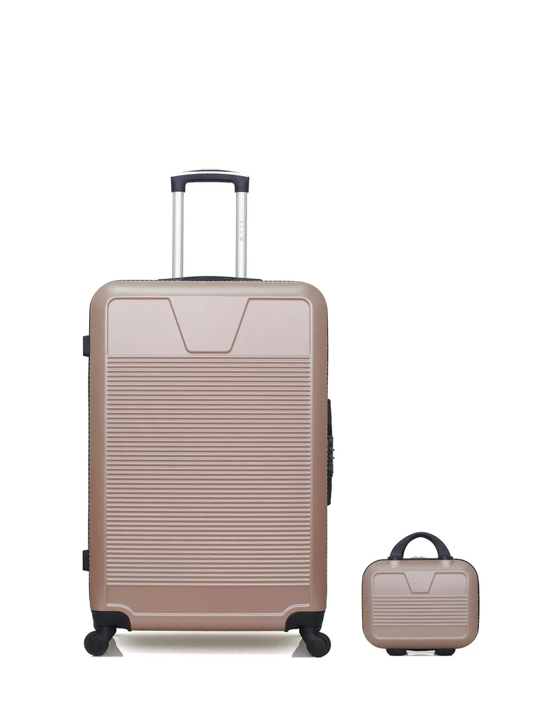 Lot de 2 Valises Rigides Grand Format et Vanity SELENGA