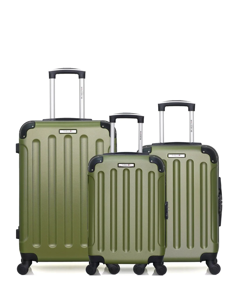 Lot de 3 Valises Rigides Taille Moyenne, Cabine et Cabine XXS MADRID
