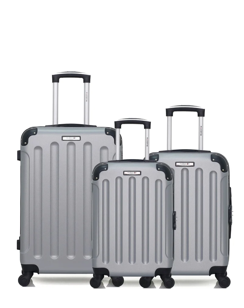 Lot de 3 Valises Rigides Taille Moyenne, Cabine et Cabine XXS MADRID