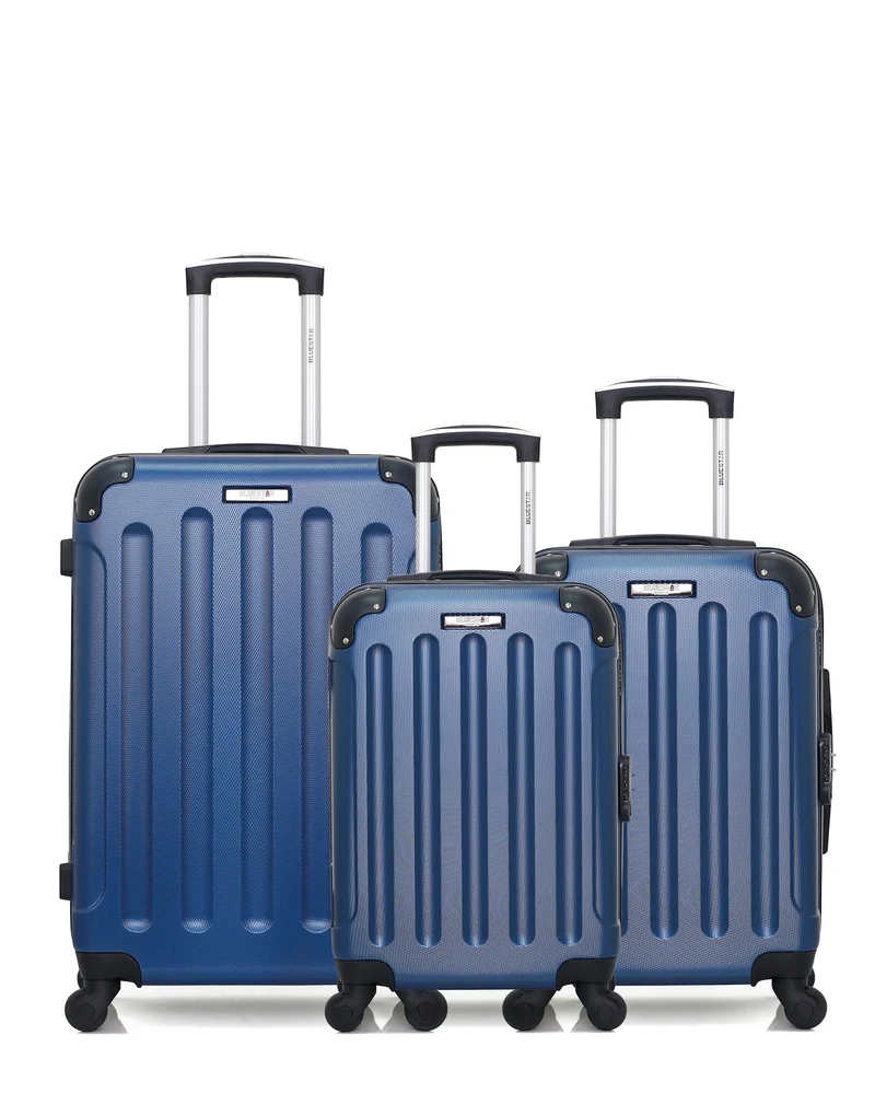 Lot de 3 Valises Rigides Taille Moyenne, Cabine et Cabine XXS MADRID
