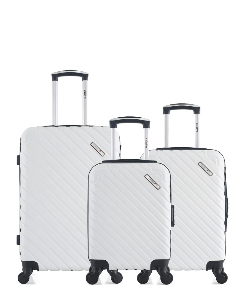 Lot de 3 Valises Rigides Taille Moyenne, Cabine et Cabine XXS CITE
