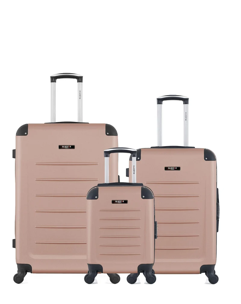Lot de 3 Valises Rigides Grand Format, Taille Moyenne et Cabine XXS OPERA