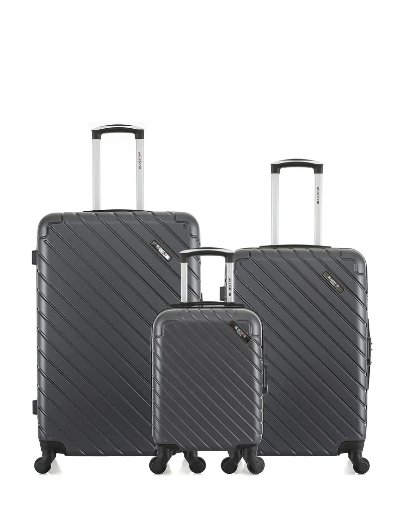 Lot de 3 Valises Rigides Grand Format, Taille Moyenne et Cabine XXS CITE