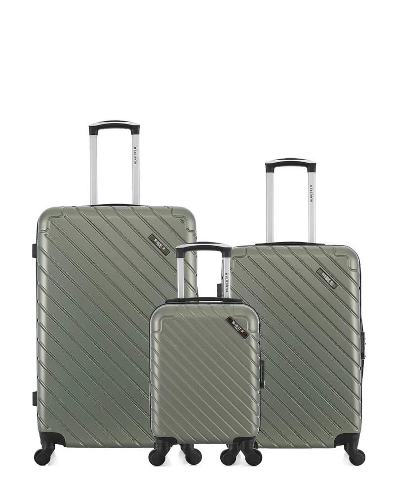 Lot de 3 Valises Rigides Grand Format, Taille Moyenne et Cabine XXS CITE