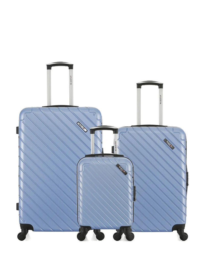 Lot de 3 Valises Rigides Grand Format, Taille Moyenne et Cabine XXS CITE