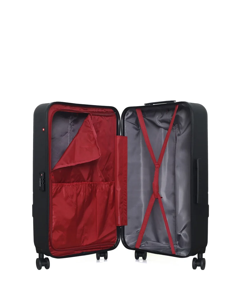 Lot de 4 Valises Rigides Grand Format, Taille Moyenne, Cabine XXS et Vanity USTER
