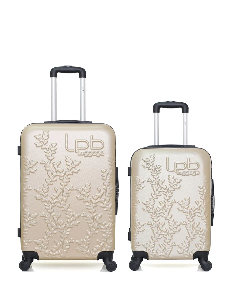 Lot de 2 Valises Rigides Taille Moyenne et Cabine NAIS