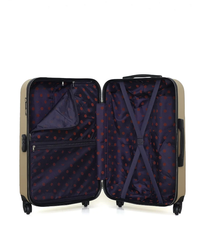 Lot de 2 Valises Rigides Taille Moyenne et Cabine NAIS
