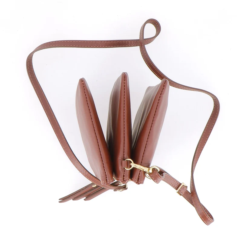 Sac Porté Épaule / Porté Croisé Le Trio - Marron