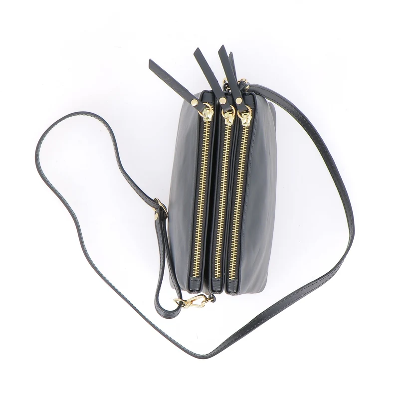 Sac Porté Épaule / Porté Croisé Le Trio - Noir
