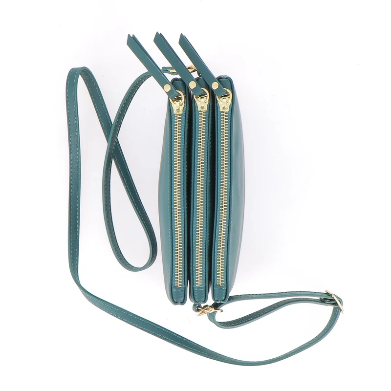 Sac Porté Épaule / Porté Croisé Le Trio - Vert