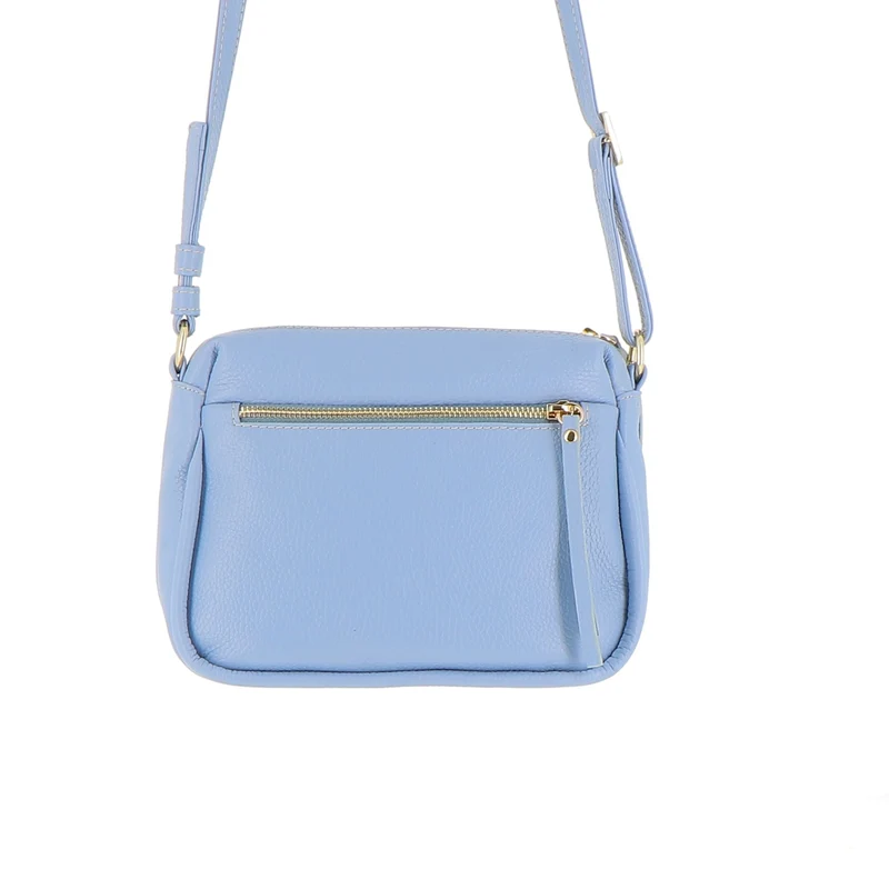 Sac Porté Croisé 3 Zip - Bleu Acier