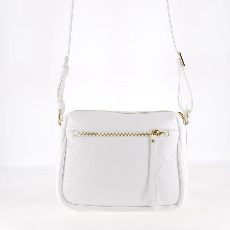 Sac Porté Croisé 3 Zip - Blanc