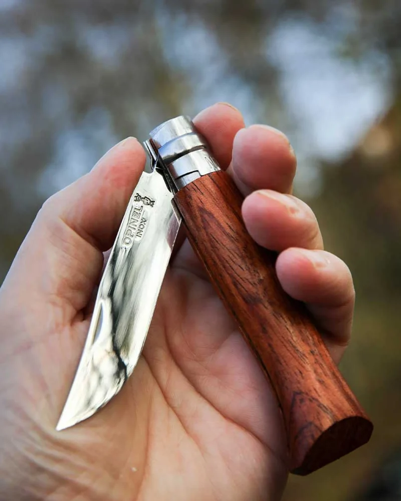 Couteau personnalisable N°08 Luxe Padouk Opinel à personnaliser
