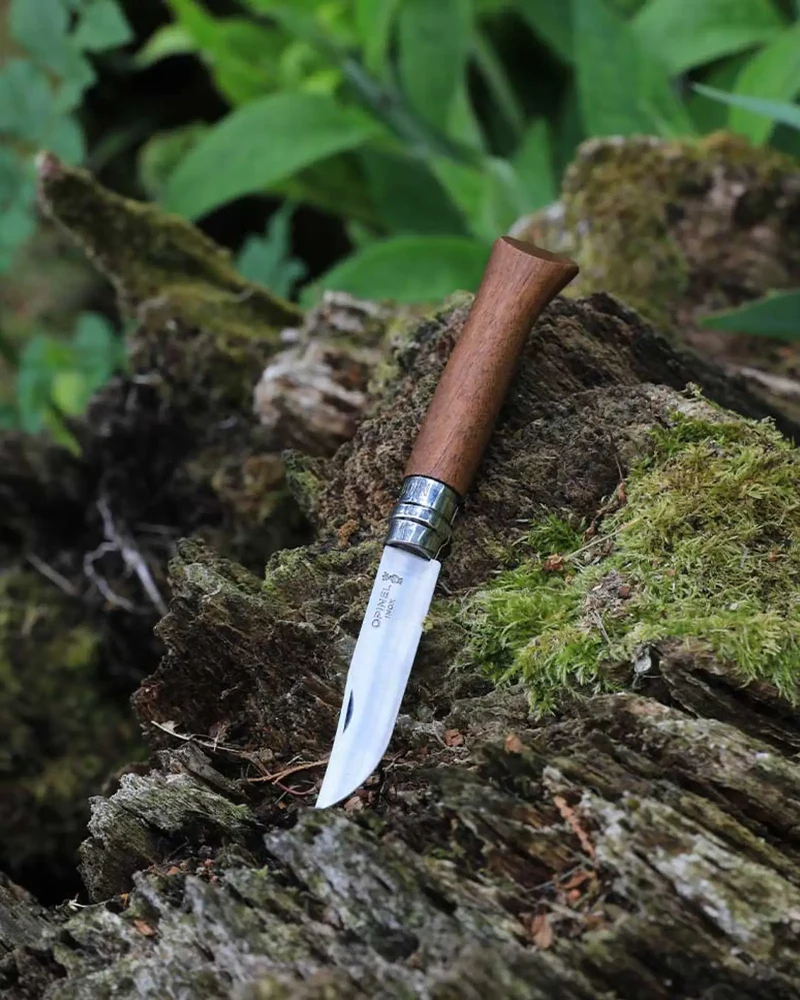 Couteau acier inoxydable Opinel N°09 Chêne à personnaliser
