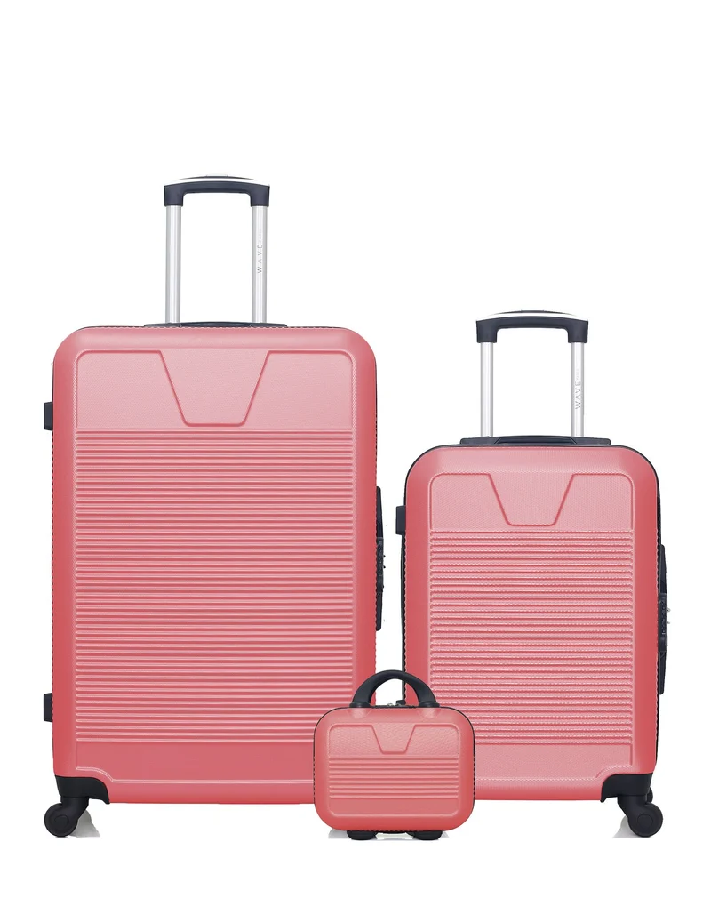 Lot de 3 Valises Rigides Grand Format, Cabine et Vanity SELENGA
