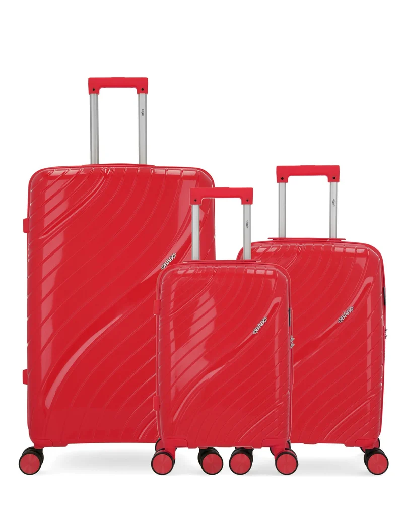 Lot de 3 Valises Rigides Grand Format, Cabine et Cabine XS LYRA