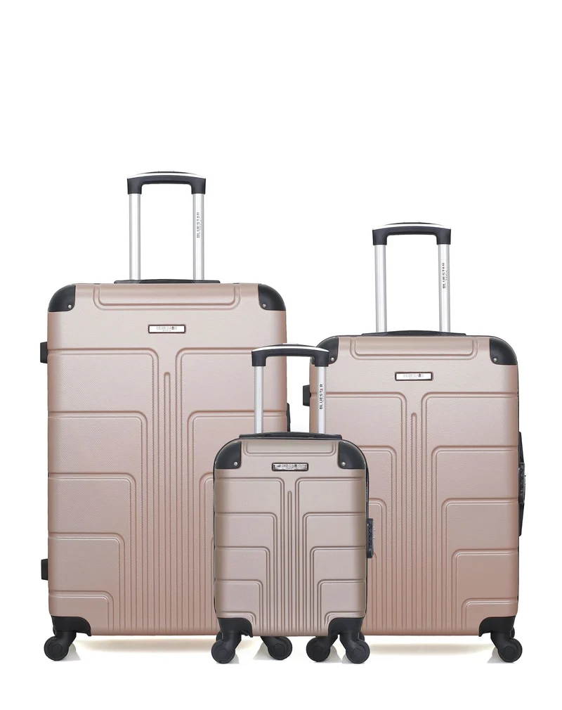 Lot de 3 Valises Rigides Grand Format, Taille moyenne et Cabine XXS OTTAWA