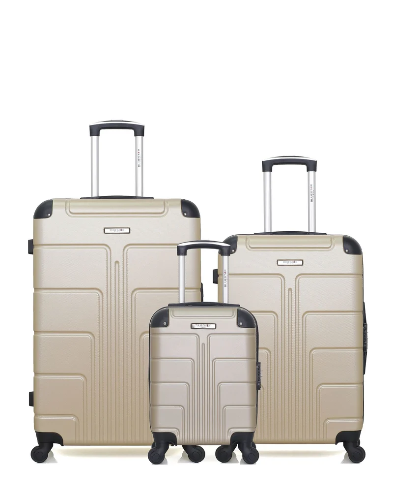 Lot de 3 Valises Rigides Grand Format, Taille moyenne et Cabine XXS OTTAWA