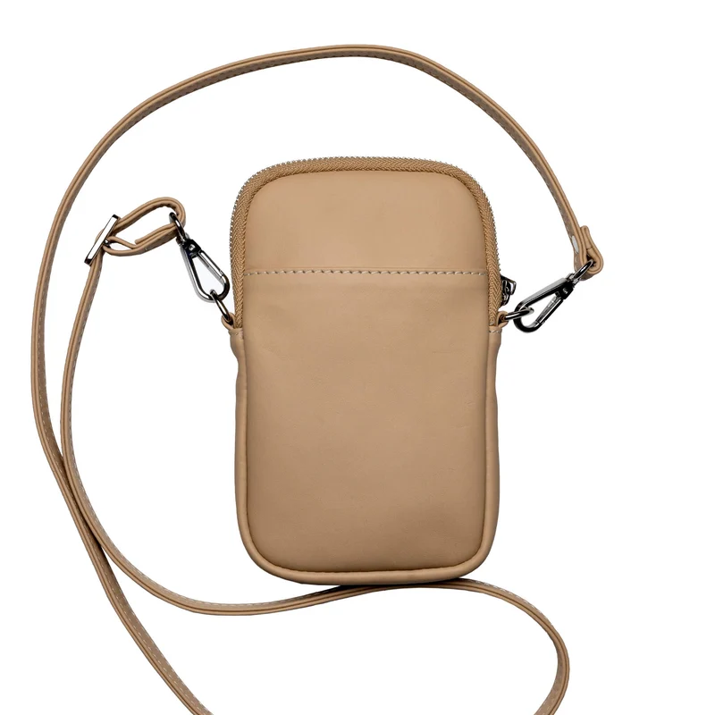 Etui téléphone Bianca avec sangle ajustable - Beige