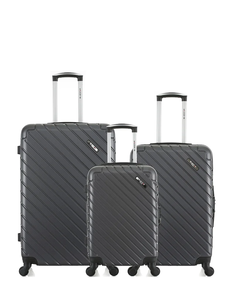 Lot de 3 Valises Rigides Grand Format, Taille Moyenne et Cabine CITE