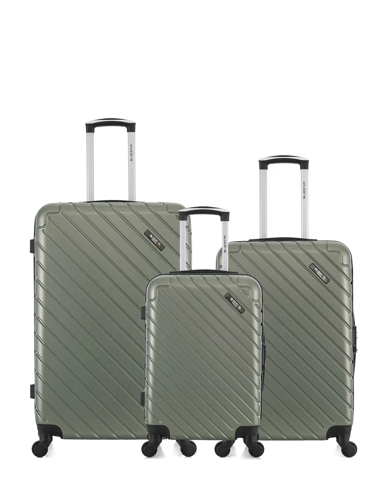 Lot de 3 Valises Rigides Grand Format, Taille Moyenne et Cabine CITE