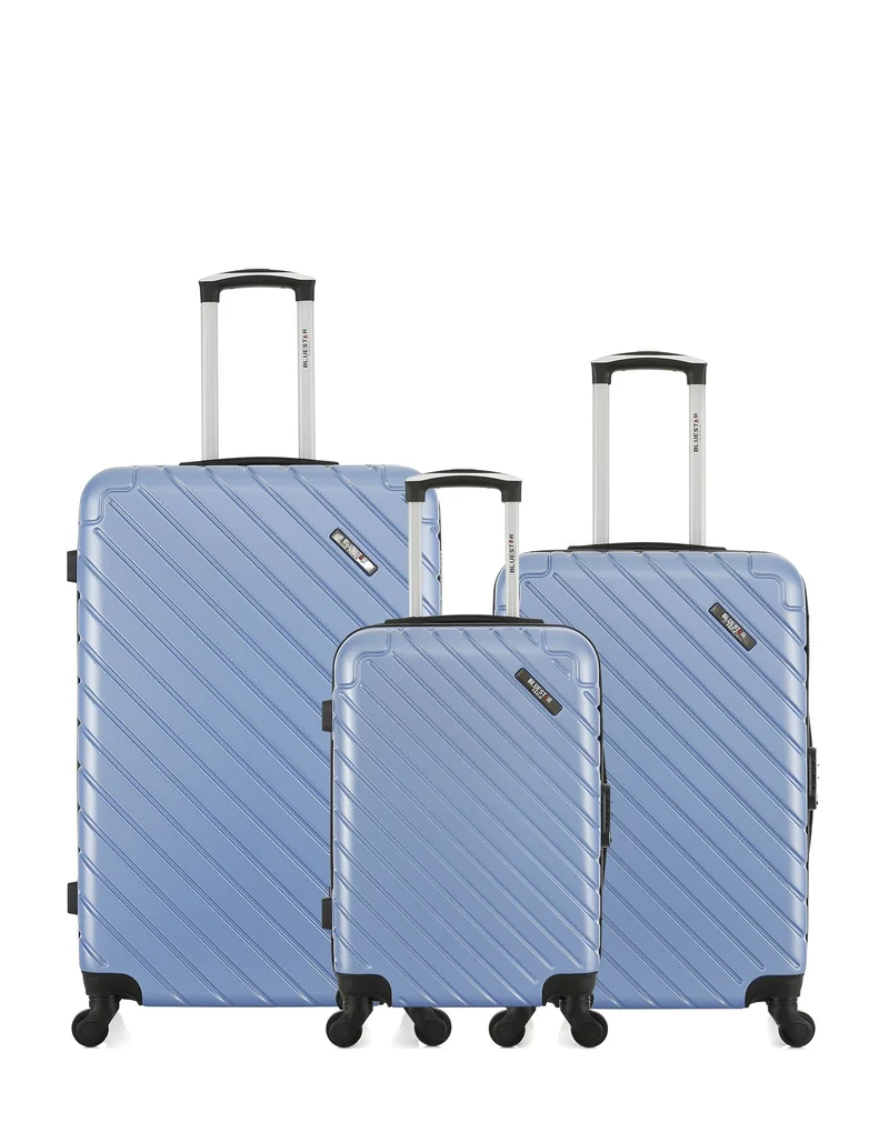 Lot de 3 Valises Rigides Grand Format, Taille Moyenne et Cabine CITE
